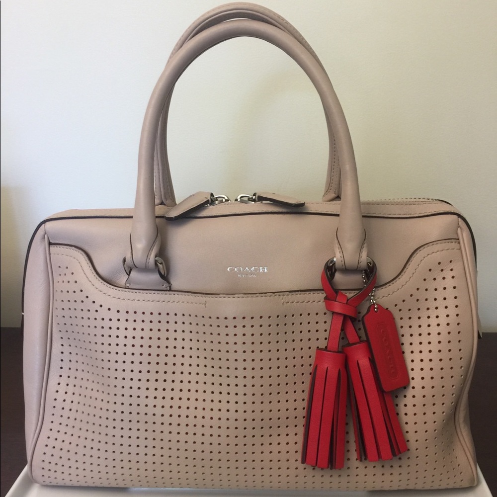 Coach Legacy Haley Satchel Perforated Hand Bag